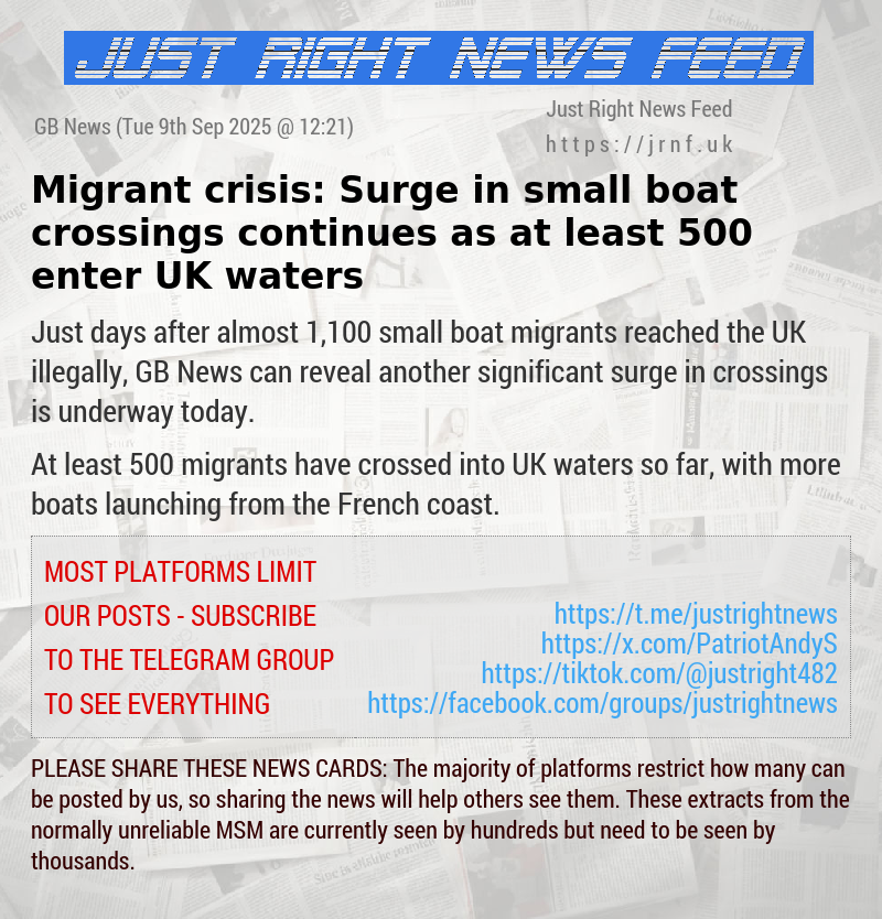 Migrant crisis: Surge in small boat crossings continues as at least 500 enter UK waters