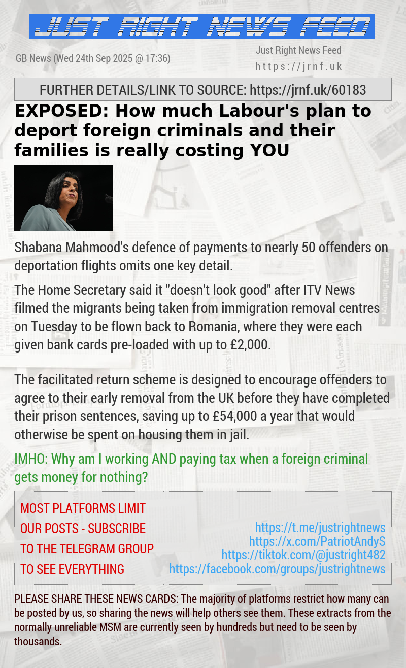 EXPOSED: How much Labour’s plan to deport foreign criminals and their families is really costing YOU