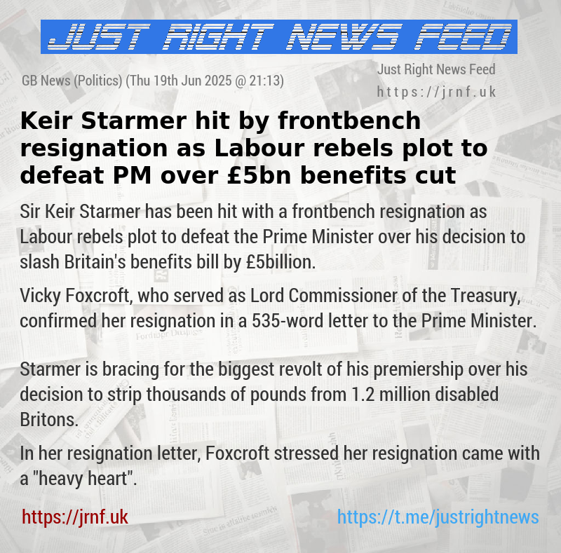 Keir Starmer hit by frontbench resignation as Labour rebels plot to defeat PM over £5bn benefits cut