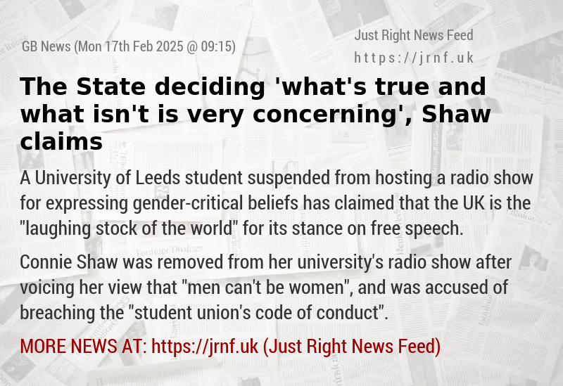 The State deciding ’what’s true and what isn’t is very concerning’, Shaw claims