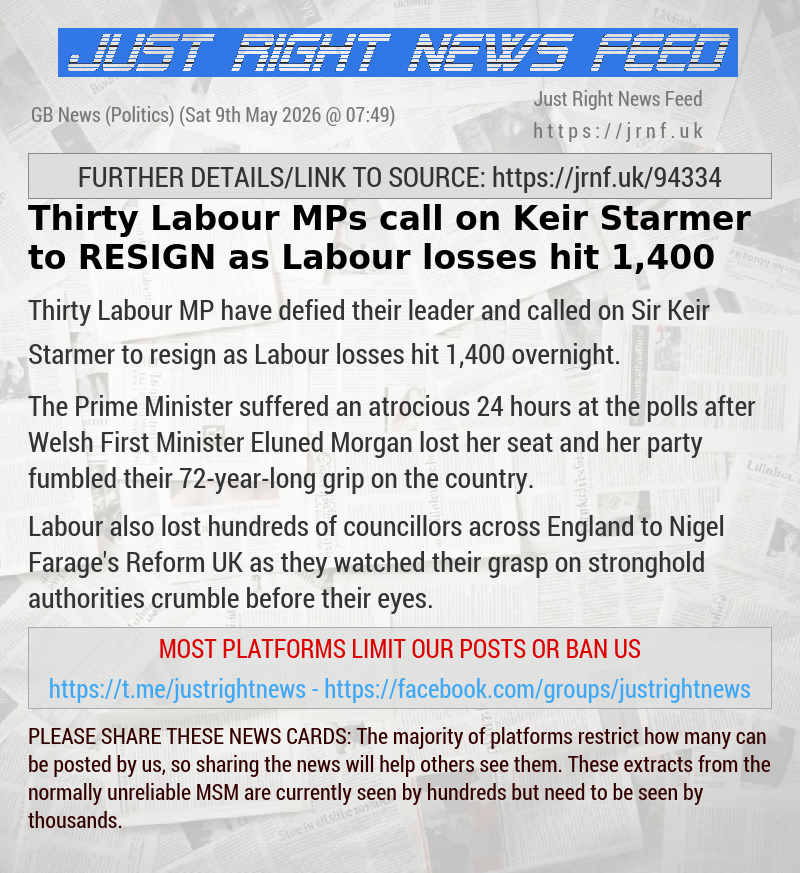 Thirty Labour MPs call on Keir Starmer to RESIGN as Labour losses hit 1,400