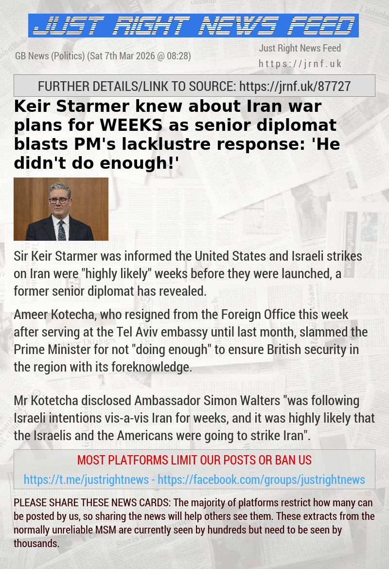 Keir Starmer knew about Iran war plans for WEEKS as senior diplomat blasts PM’s lacklustre response: ’He didn’t do enough!’