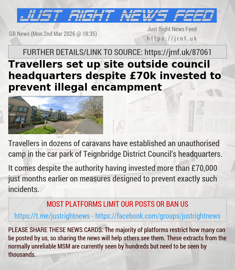 Travellers set up site outside council headquarters — despite &pound;70k invested to prevent illegal encampment