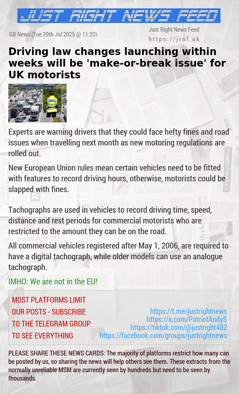 Driving law changes launching within weeks will be ’make—or—break issue’ for UK motorists