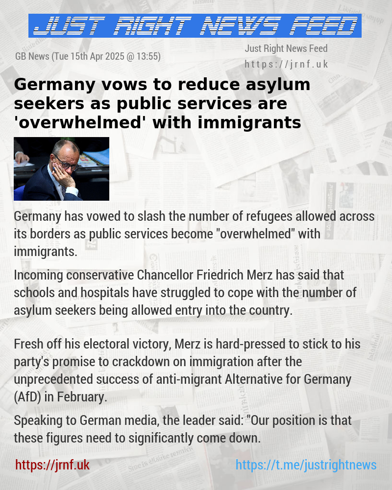 Germany vows to reduce asylum seekers as public services are ’overwhelmed’ with immigrants