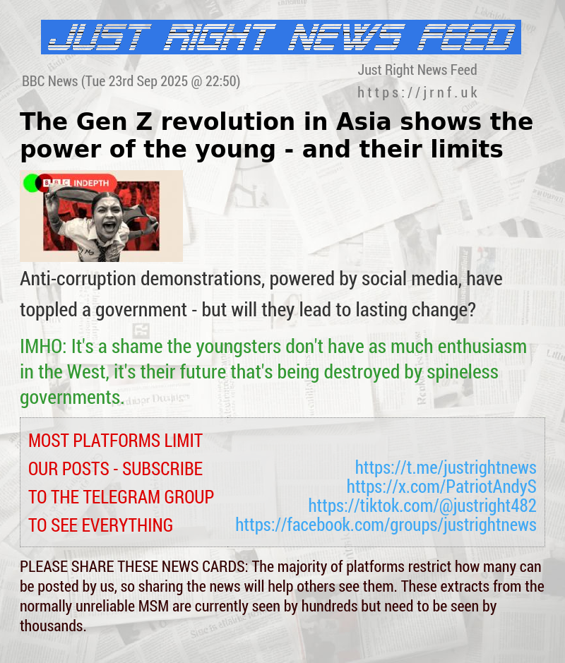 The Gen Z revolution in Asia shows the power of the young — and their limits