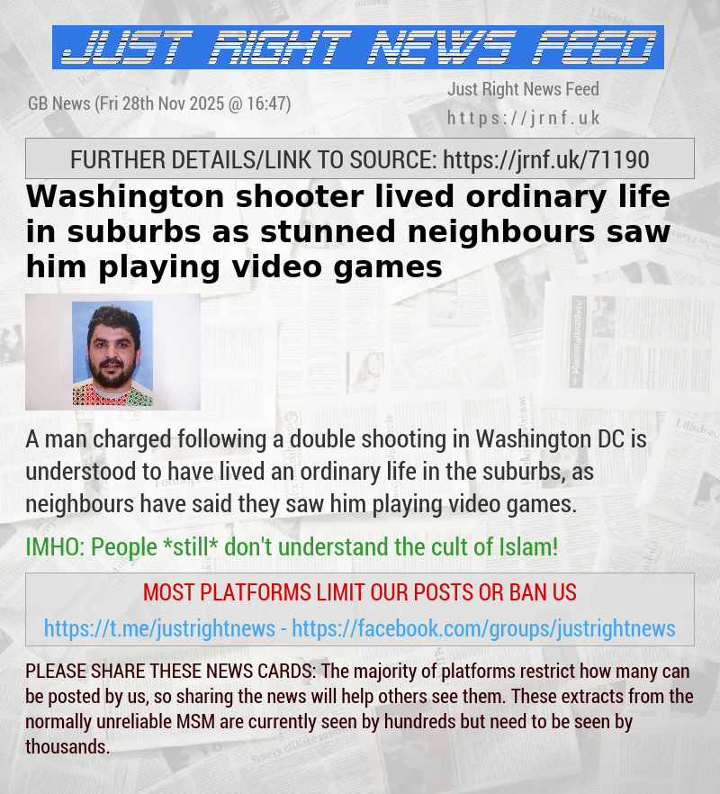 Washington shooter lived ordinary life in suburbs as stunned neighbours saw him playing video games