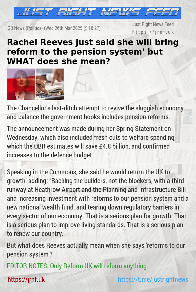 Rachel Reeves just said she will ‘bring reform to the pension system’ — but WHAT does she mean?