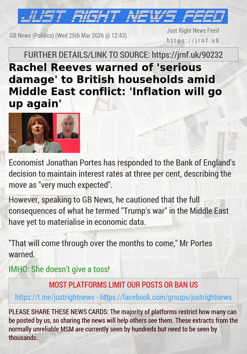 Rachel Reeves warned of ’serious damage’ to British households amid Middle East conflict: ’Inflation will go up again’