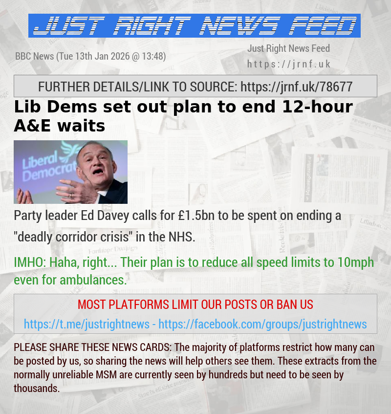 Lib Dems set out plan to end 12—hour A&E waits