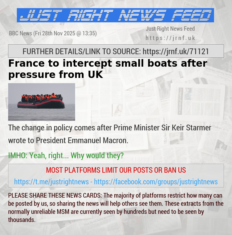 France to intercept small boats after pressure from UK