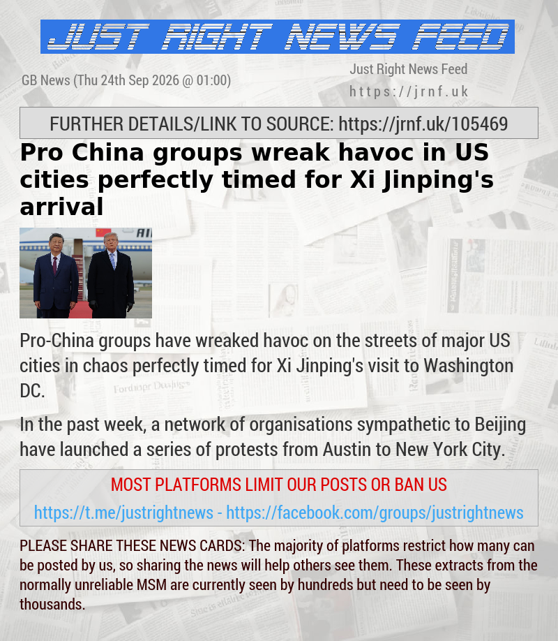 Pro—China groups wreak havoc in US cities perfectly timed for Xi Jinping’s arrival