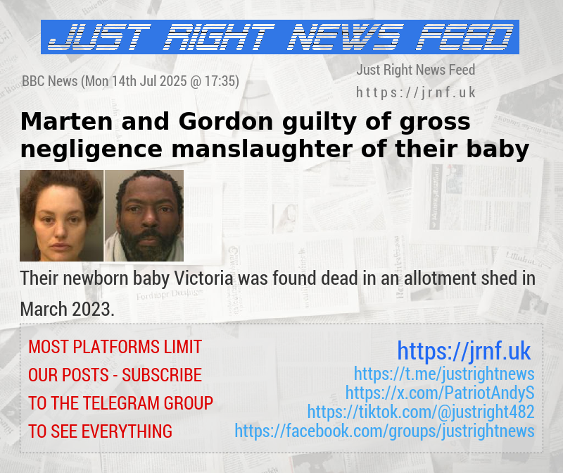 Marten and Gordon guilty of gross negligence manslaughter of their baby