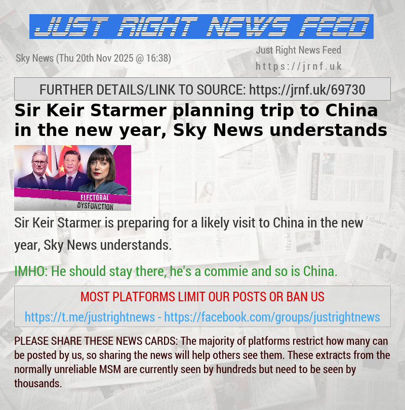 Sir Keir Starmer planning trip to China in the new year, Sky News understands