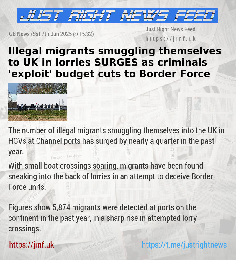 Illegal migrants smuggling themselves to UK in lorries SURGES as criminals ’exploit’ budget cuts to Border Force