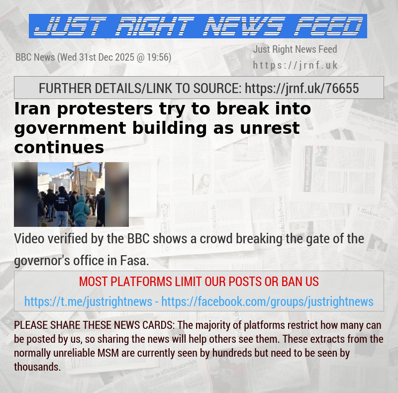 Iran protesters try to break into government building as unrest continues