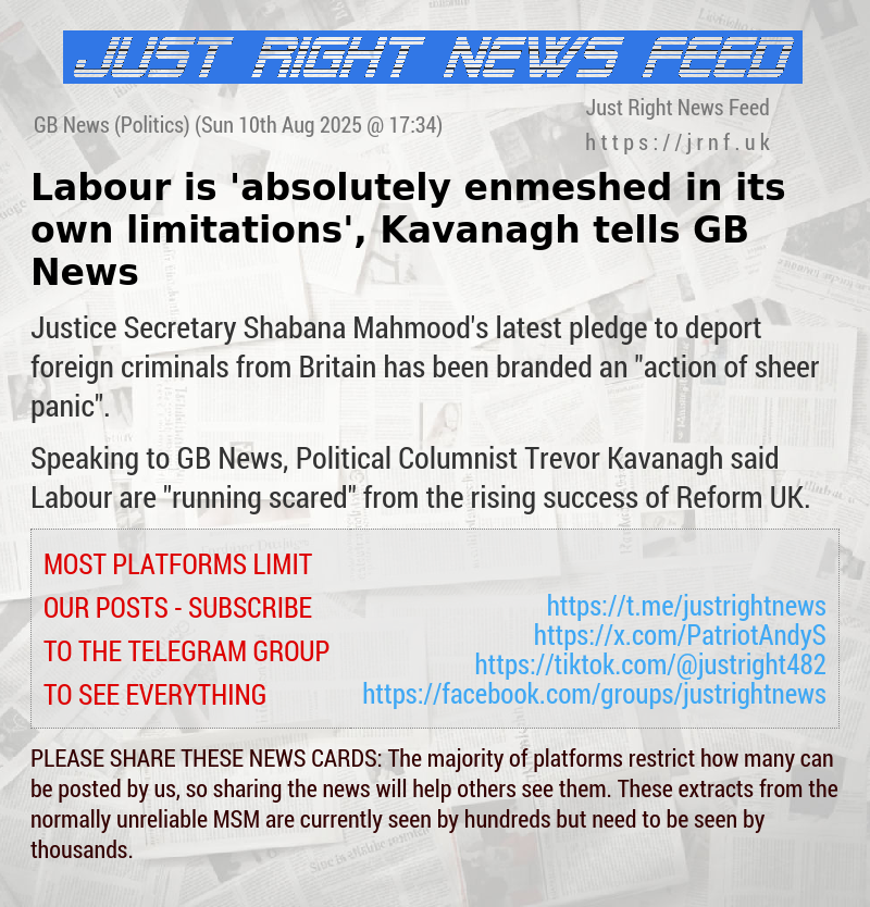 Labour is ’absolutely enmeshed in its own limitations’, Kavanagh tells GB News