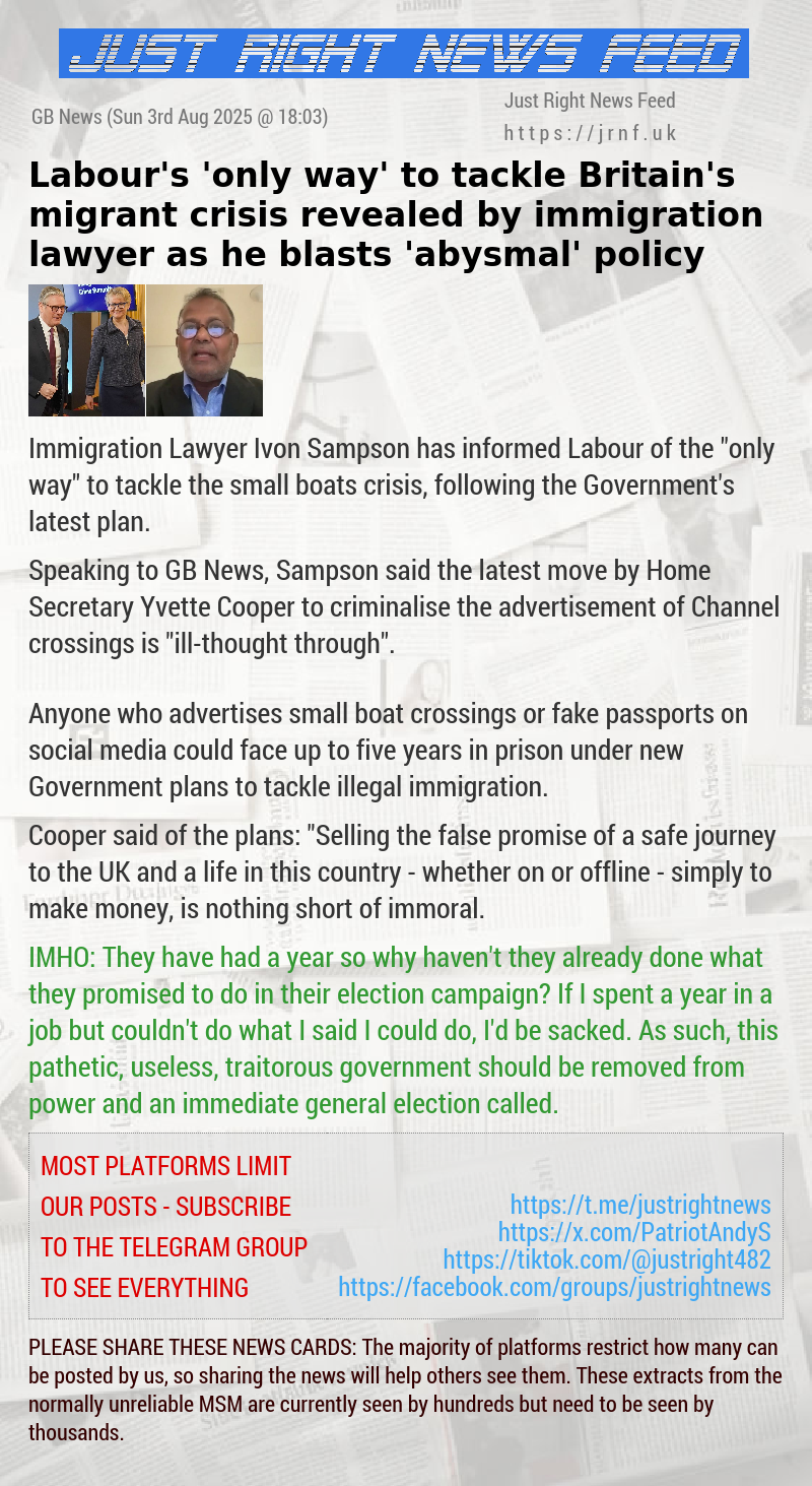 Labour’s ’only way’ to tackle Britain’s migrant crisis revealed by immigration lawyer as he blasts ’abysmal’ policy