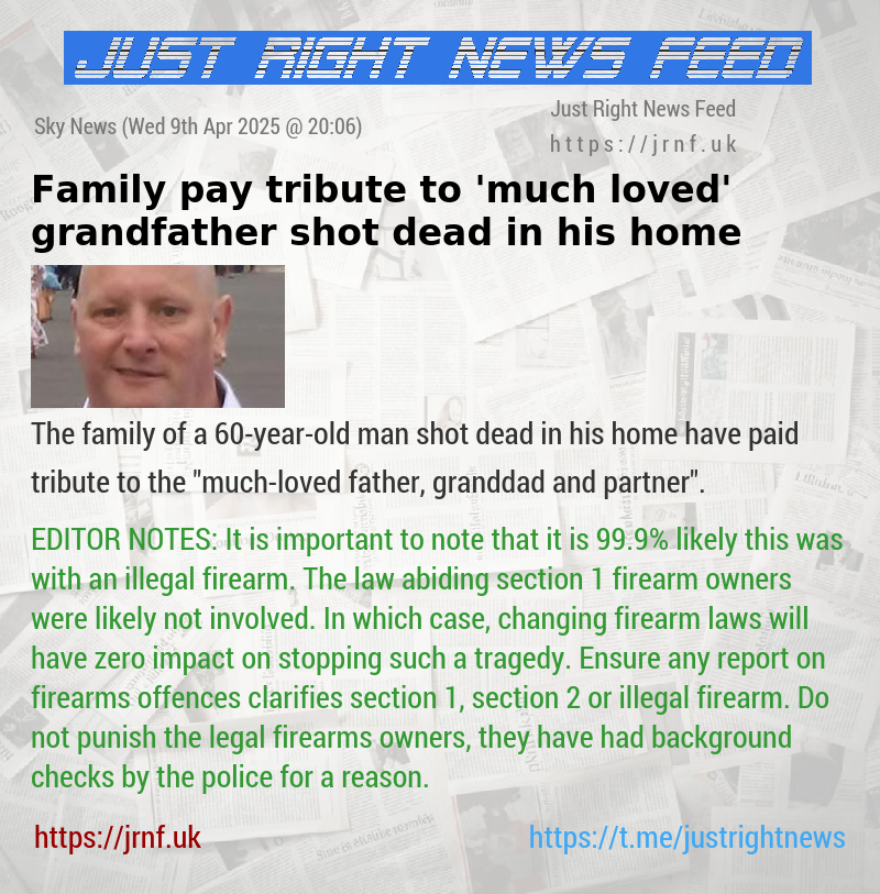 Family pay tribute to ’much—loved’ grandfather shot dead in his home