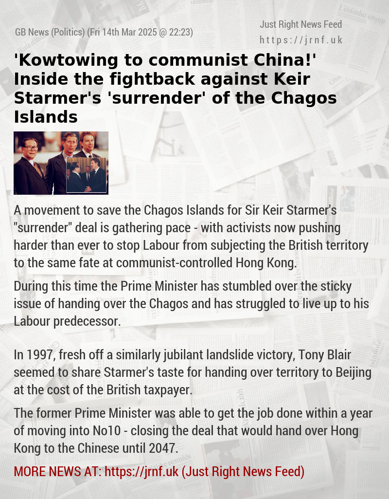 ’Kowtowing to communist China!’ Inside the fightback against Keir Starmer’s ’surrender’ of the Chagos Islands