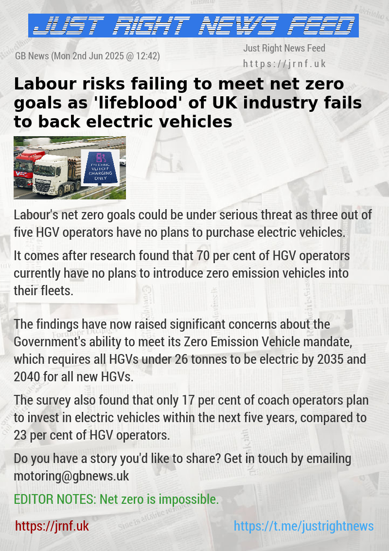 Labour risks failing to meet net zero goals as ’lifeblood’ of UK industry fails to back electric vehicles