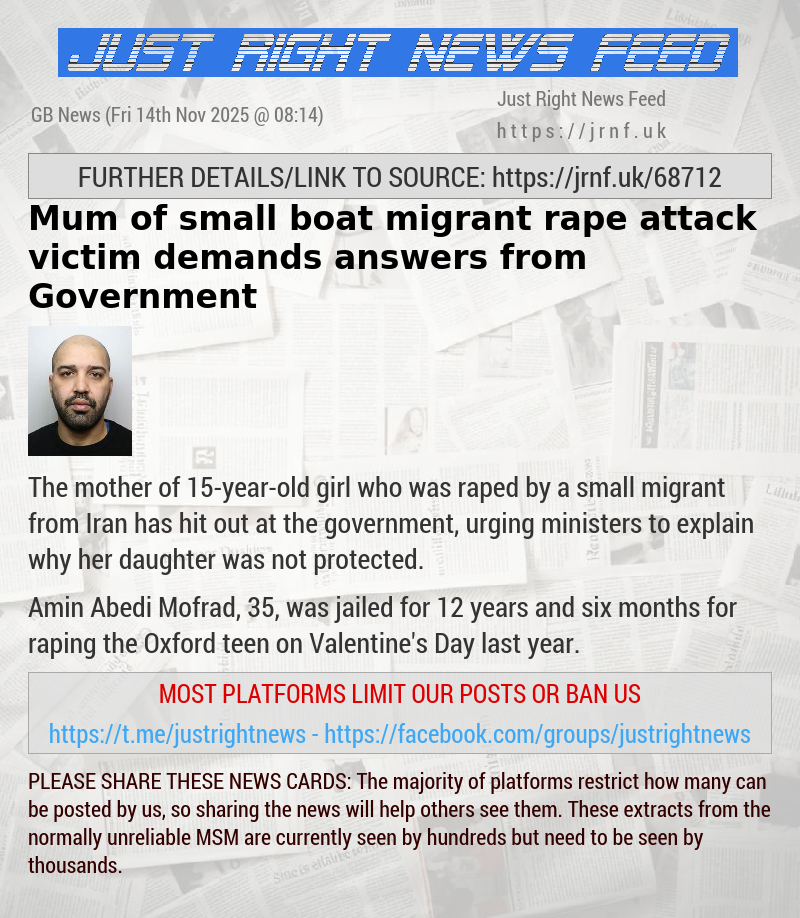 Mum of small boat migrant rape attack victim demands answers from Government