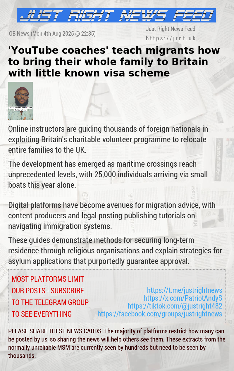 ’YouTube coaches’ teach migrants how to bring their whole family to Britain with little—known visa scheme