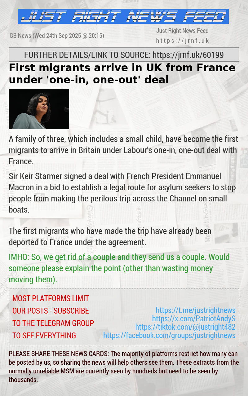 First migrants arrive in UK from France under ’one—in, one—out’ deal