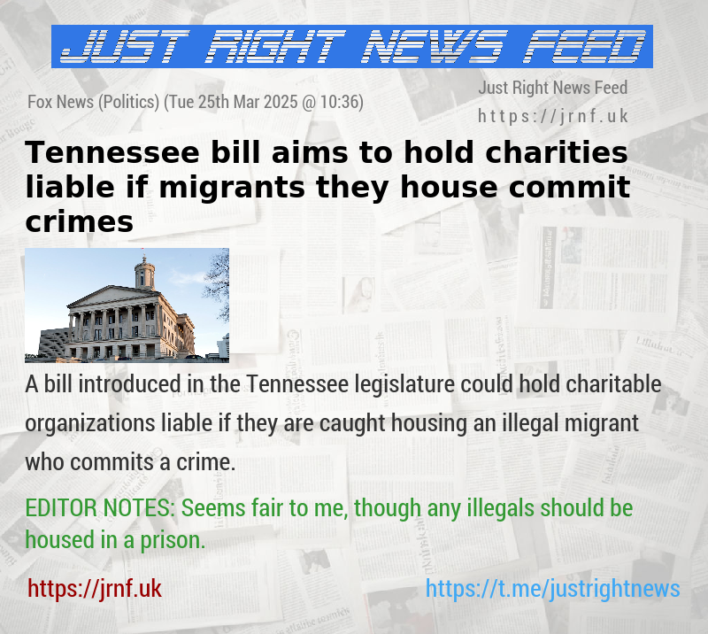Tennessee bill aims to hold charities liable if migrants they house commit crimes