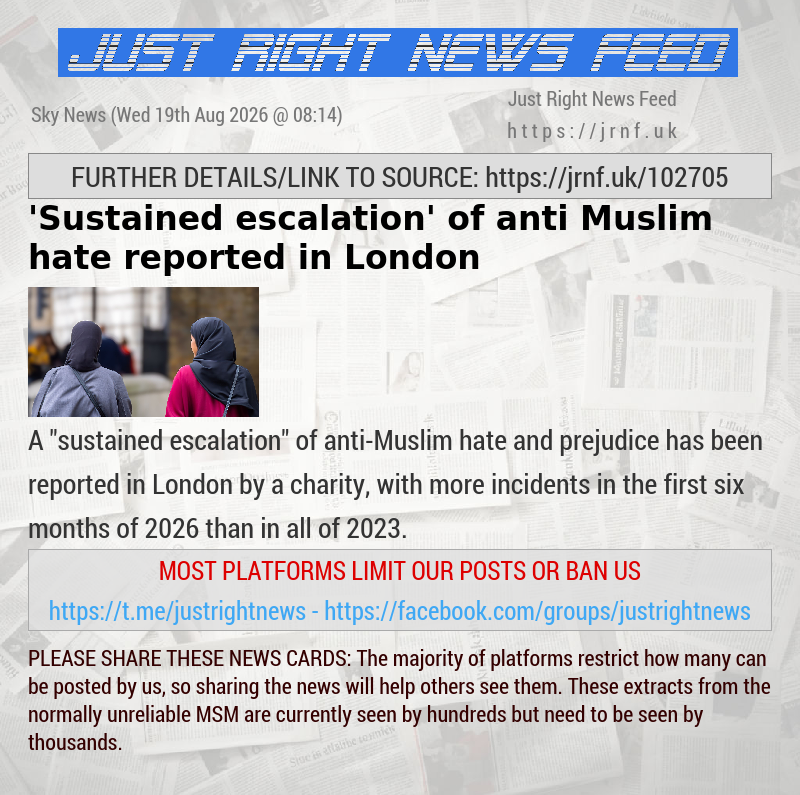 ’Sustained escalation’ of anti—Muslim hate reported in London