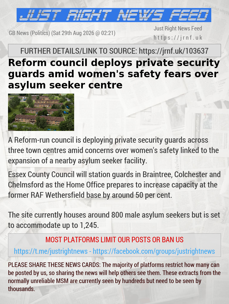 Reform council deploys private security guards amid women’s safety fears over asylum seeker centre