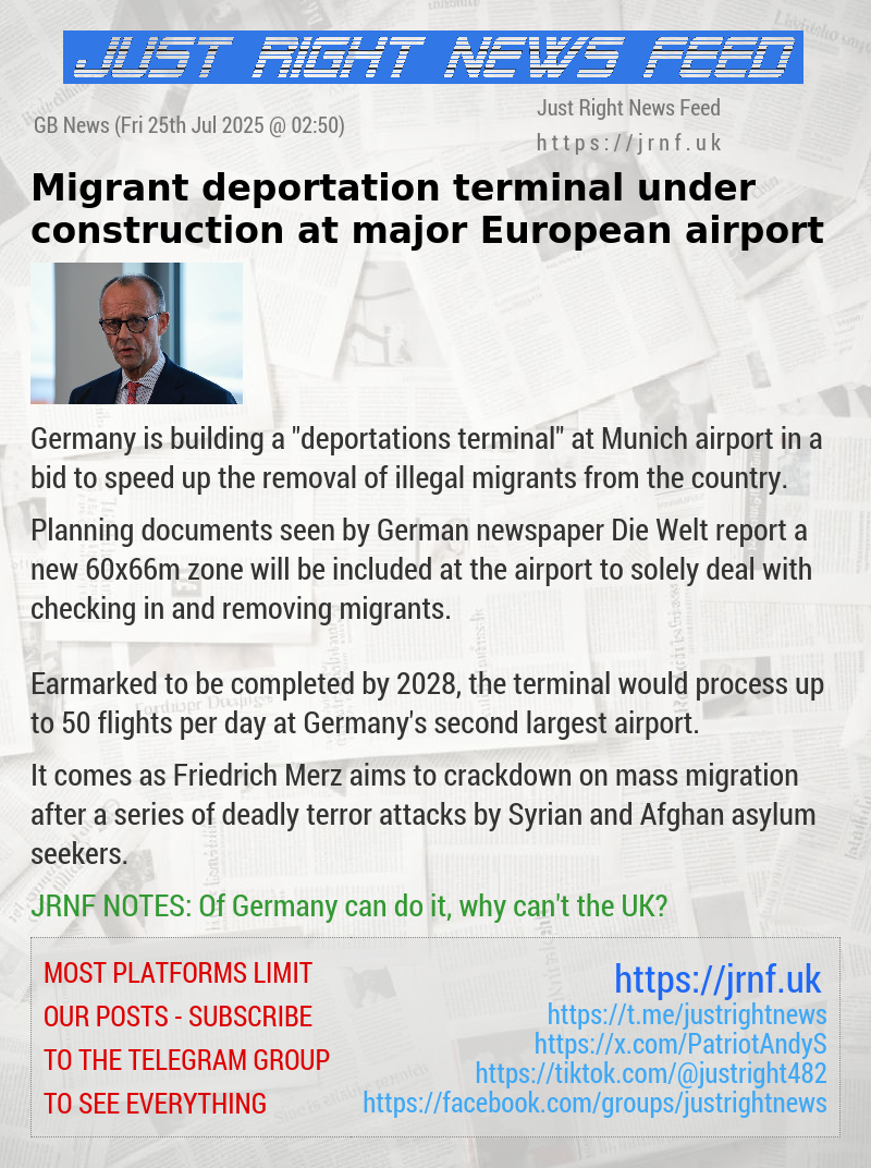 Migrant deportation terminal under construction at major European airport