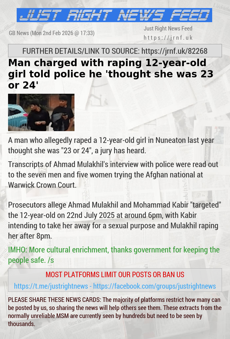 Man charged with raping 12—year—old girl told police he ‘thought she was 23 or 24’