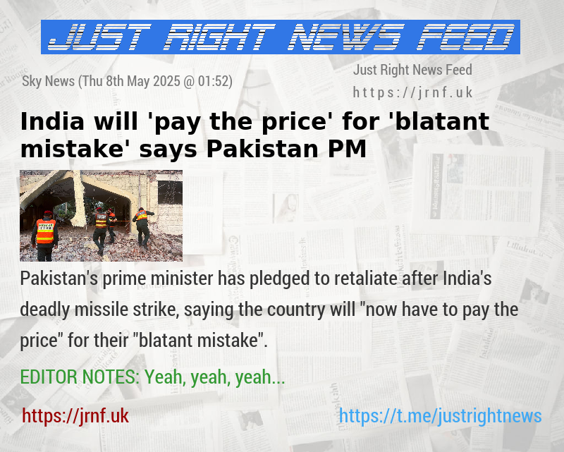 India will ’pay the price’ for ’blatant mistake’ says Pakistan PM