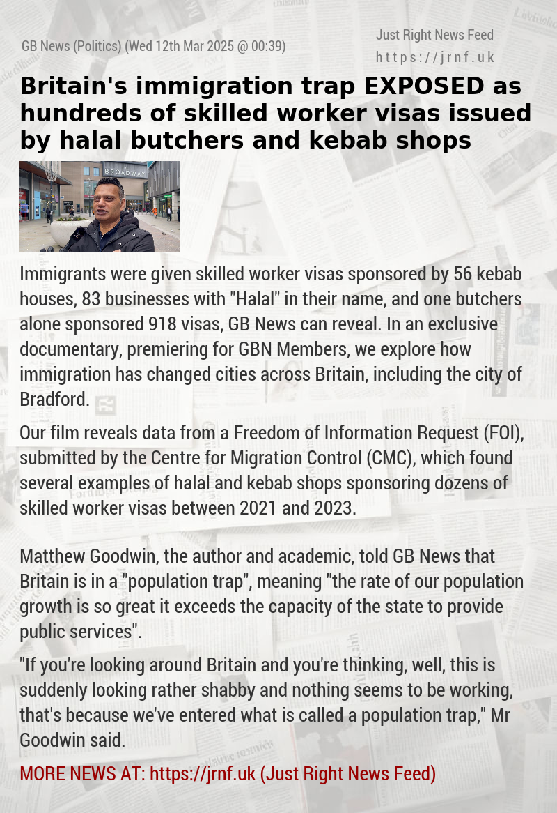 Britain’s immigration trap EXPOSED as hundreds of skilled worker visas issued by halal butchers and kebab shops