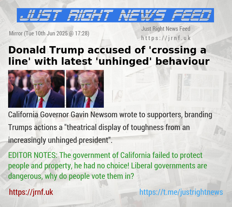 Donald Trump accused of ’crossing a line’ with latest ’unhinged’ behaviour