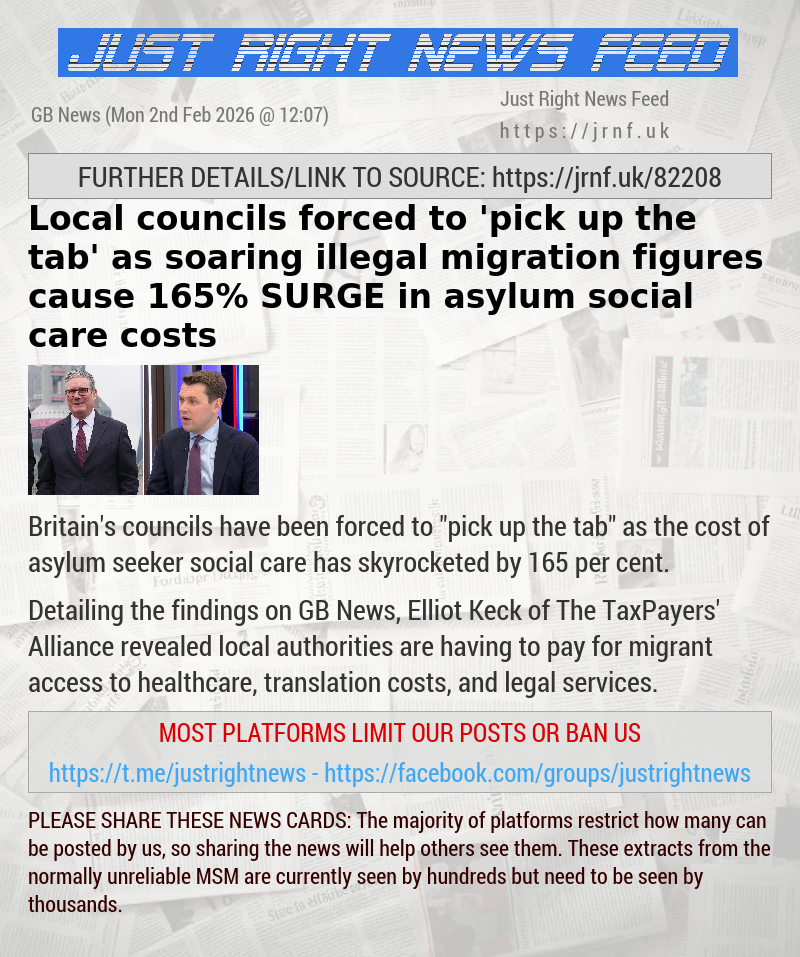 Local councils forced to ’pick up the tab’ as soaring illegal migration figures cause 165% SURGE in asylum social care costs