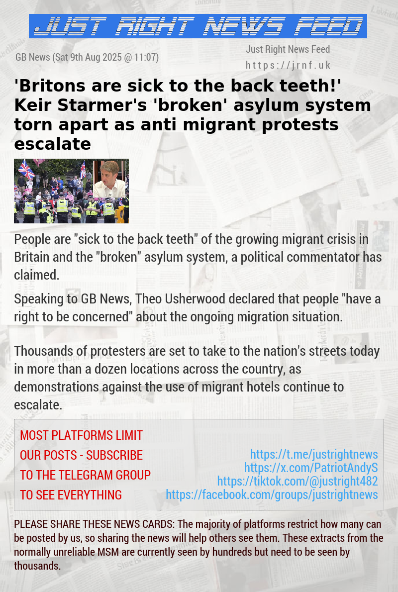 ’Britons are sick to the back teeth!’ Keir Starmer’s ’broken’ asylum system torn apart as anti—migrant protests escalate