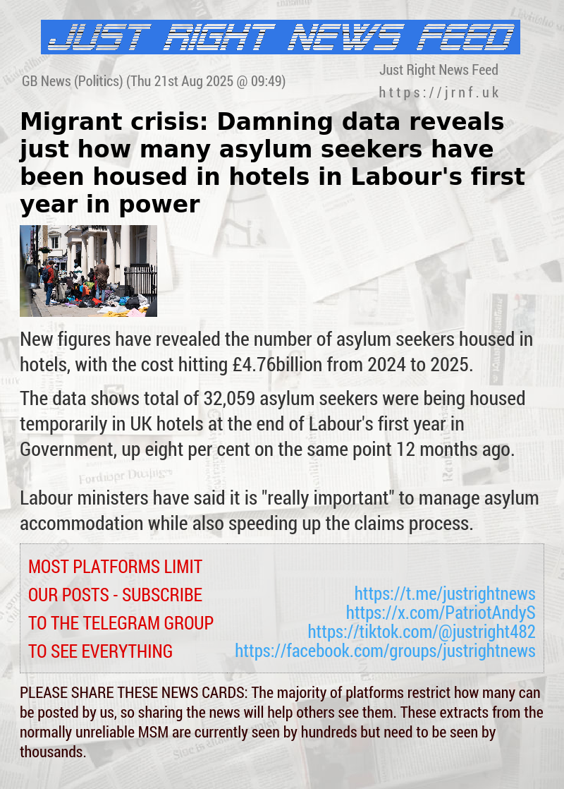 Migrant crisis: Damning data reveals just how many asylum seekers have been housed in hotels in Labour’s first year in power
