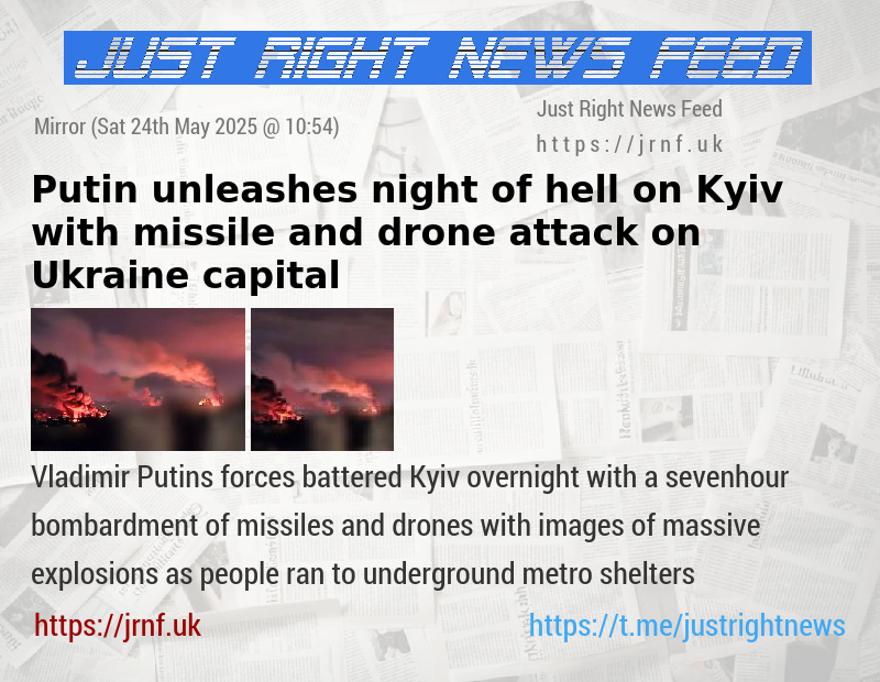 Putin unleashes night of hell on Kyiv with missile and drone attack on Ukraine capital