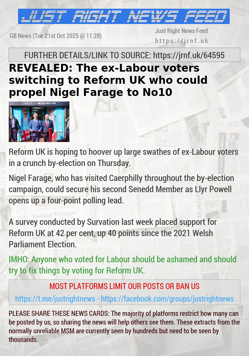 REVEALED: The ex—Labour voters switching to Reform UK who could propel Nigel Farage to No10