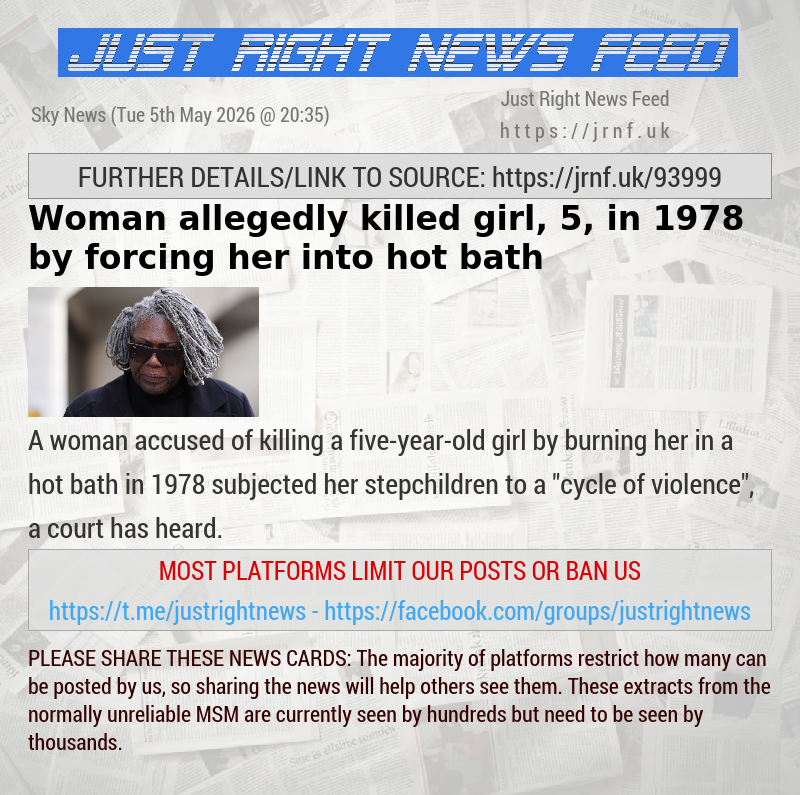 Woman allegedly killed girl, 5, in 1978 by forcing her into hot bath 