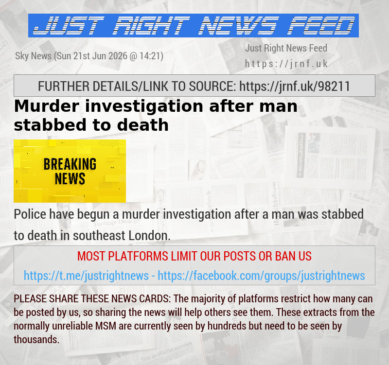 Murder investigation after man stabbed to death