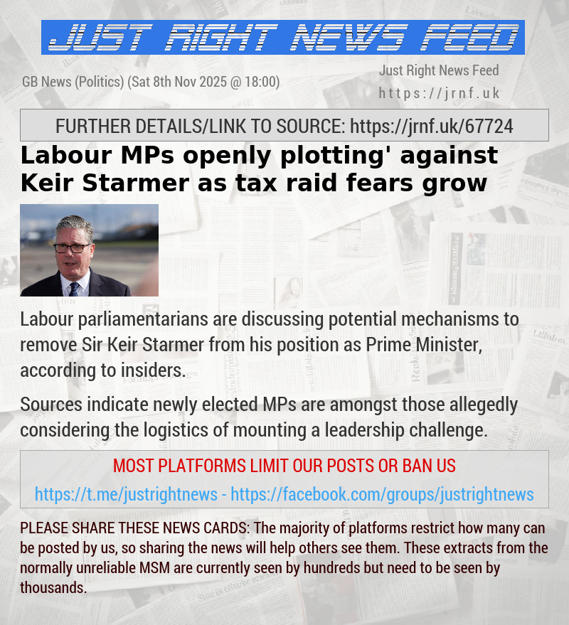 Labour MPs ‘openly plotting’ against Keir Starmer as tax raid fears grow