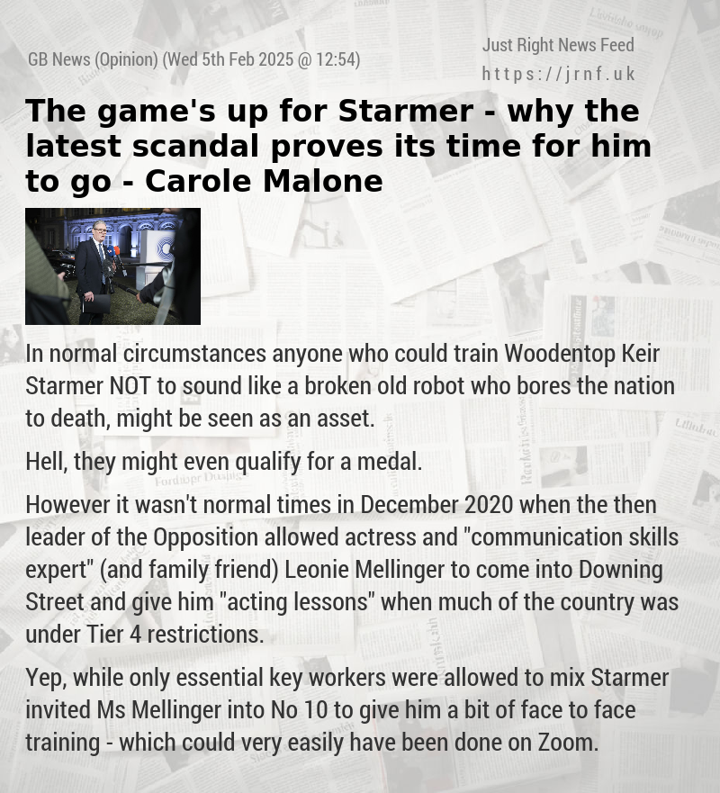 The game’s up for Starmer — why the latest scandal proves its time for him to go — Carole Malone