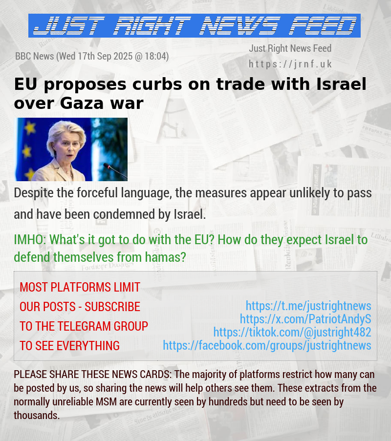 EU proposes curbs on trade with Israel over Gaza war