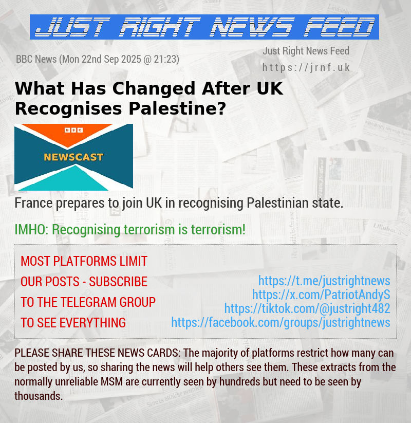 What Has Changed After UK Recognises Palestine?