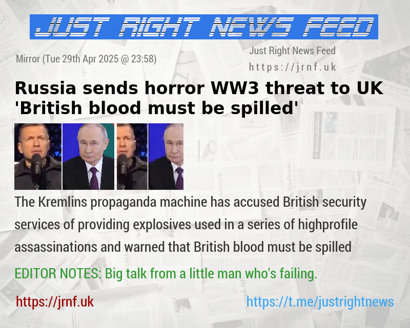 Russia sends horror WW3 threat to UK — ’British blood must be spilled’