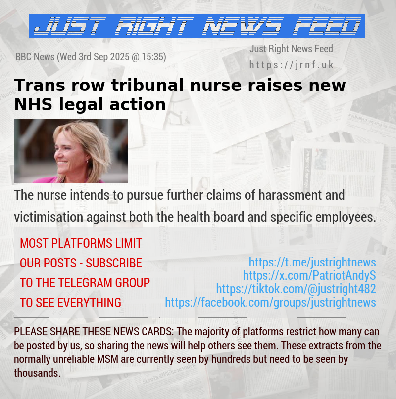 Trans row tribunal nurse raises new NHS legal action