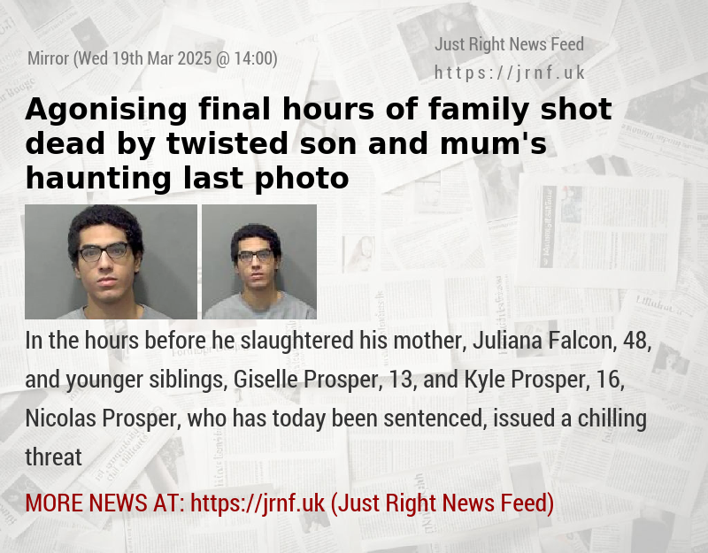Agonising final hours of family shot dead by twisted son and mum’s haunting last photo